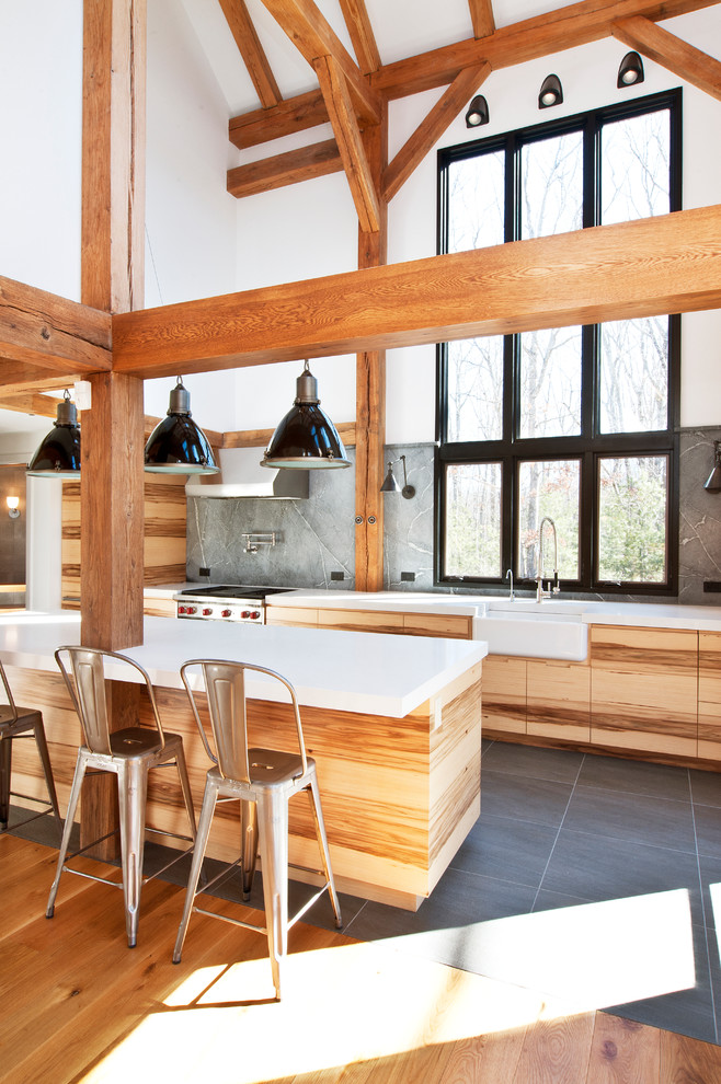 Design ideas for a country kitchen in New York.