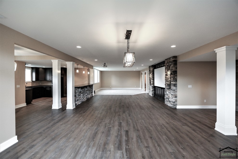 Basement - transitional basement idea