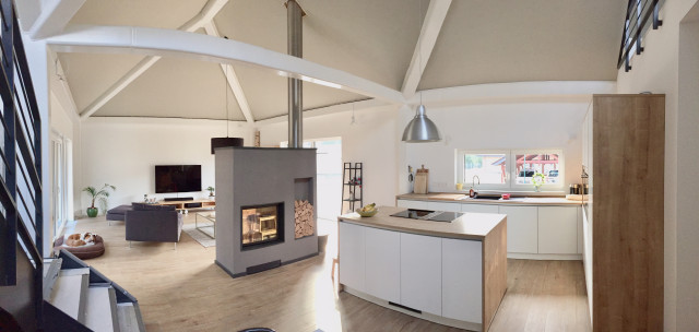 Winkelbungalow contemporain-salon