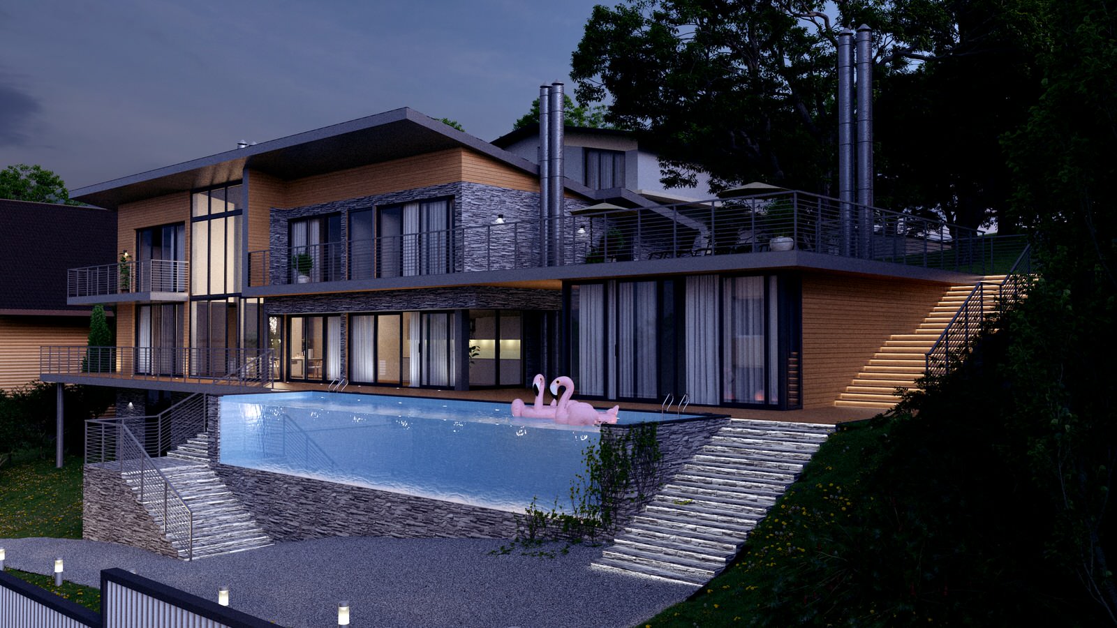 Проект дома в стиле шале в пгт. Красная Поляна г. Сочи