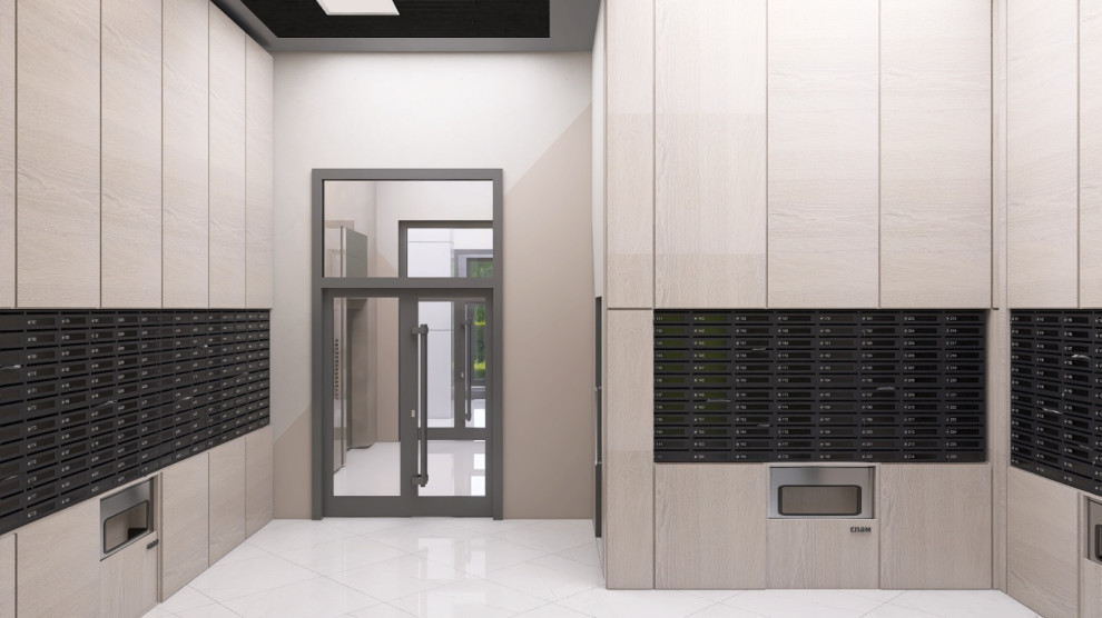 Визуализация лобби подъезда