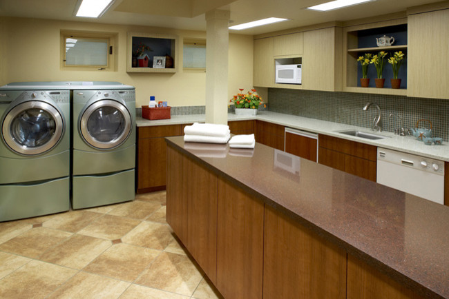 Inspiration for a contemporary laundry room in San Francisco.