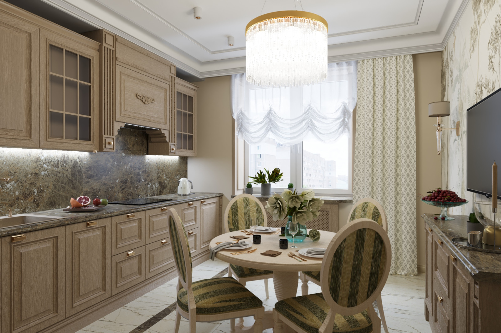 Квартира в сливочно-кремовых оттенках