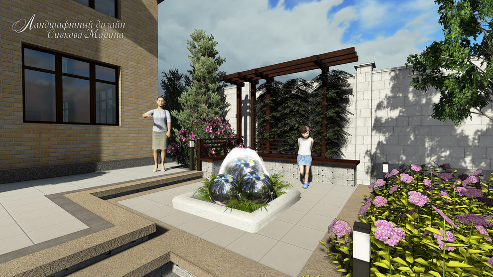 Небольшой сад в современном стиле