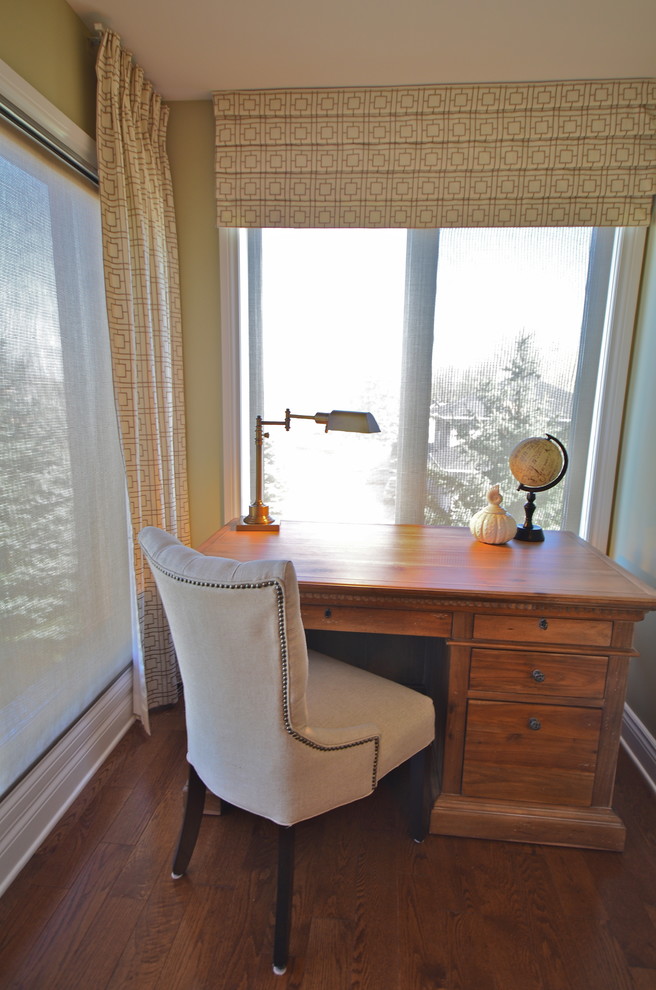 Photo of a beach style home office in Ottawa.