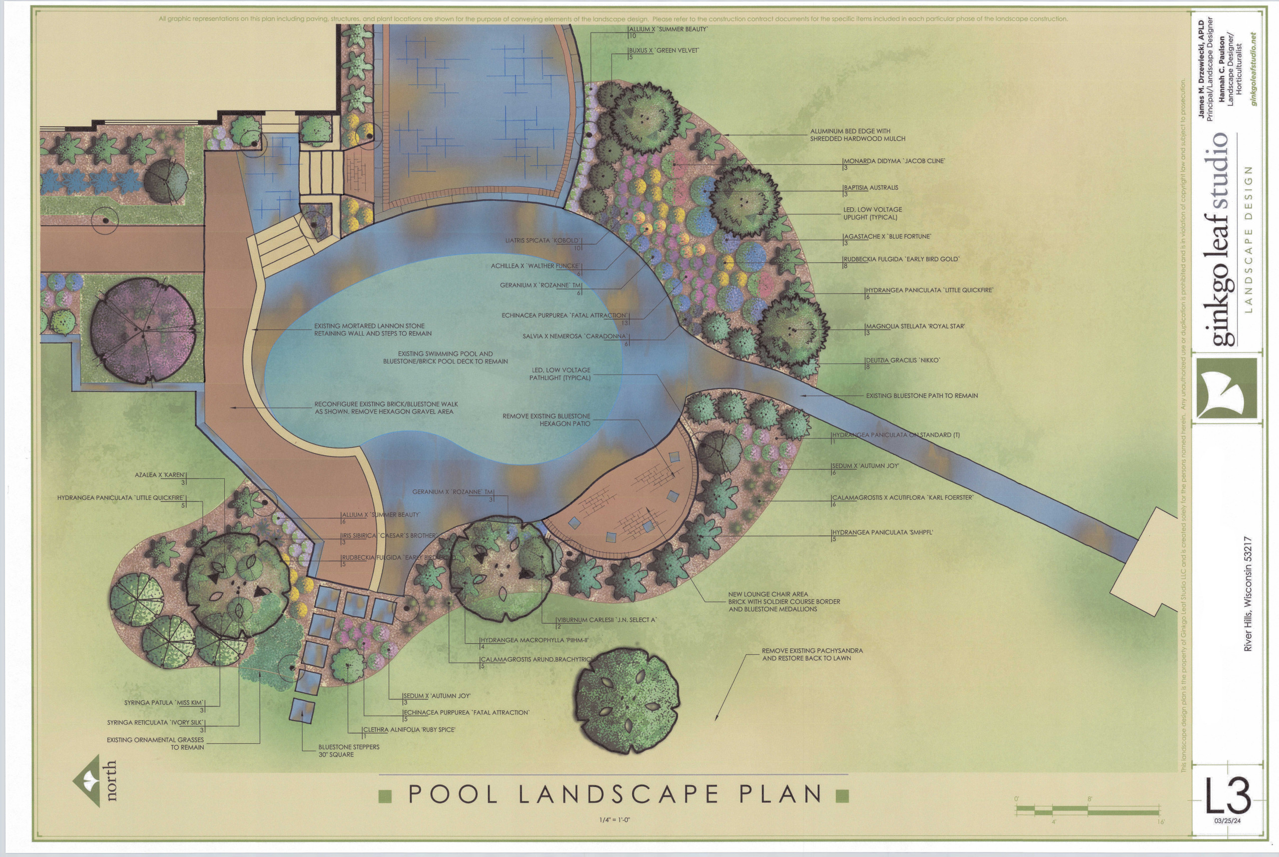 Traditional Landscape Renovation - River Hills, WI