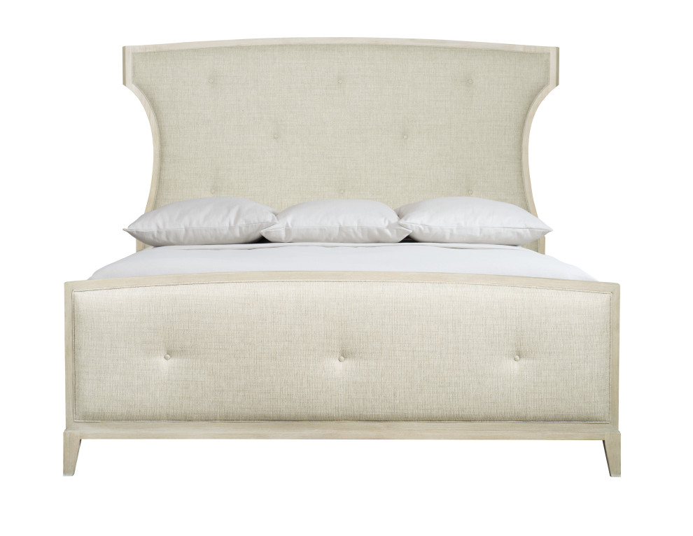 Bernhardt East Hampton Upholstered Bed, Cerused Linen, King