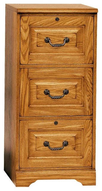 3 Drawer File Light Oak Transitional Filing Cabinets By