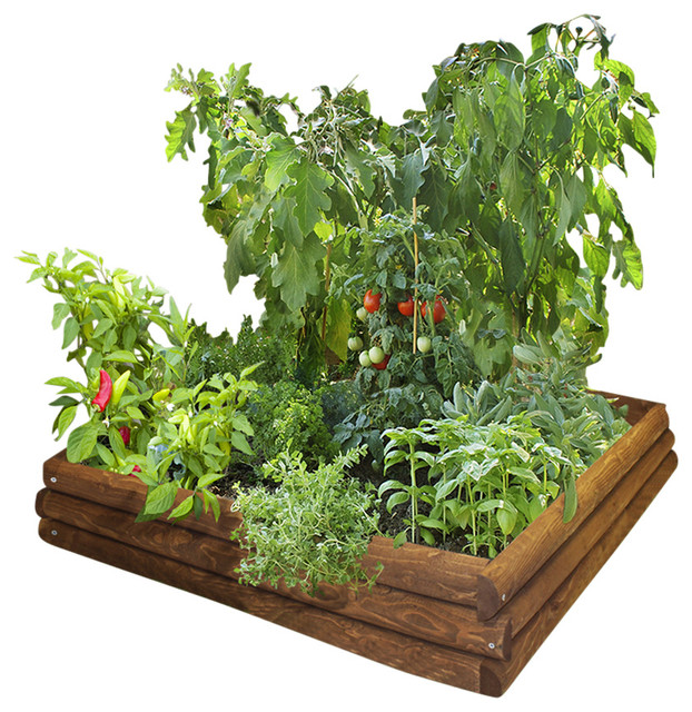 Log Raised Bed