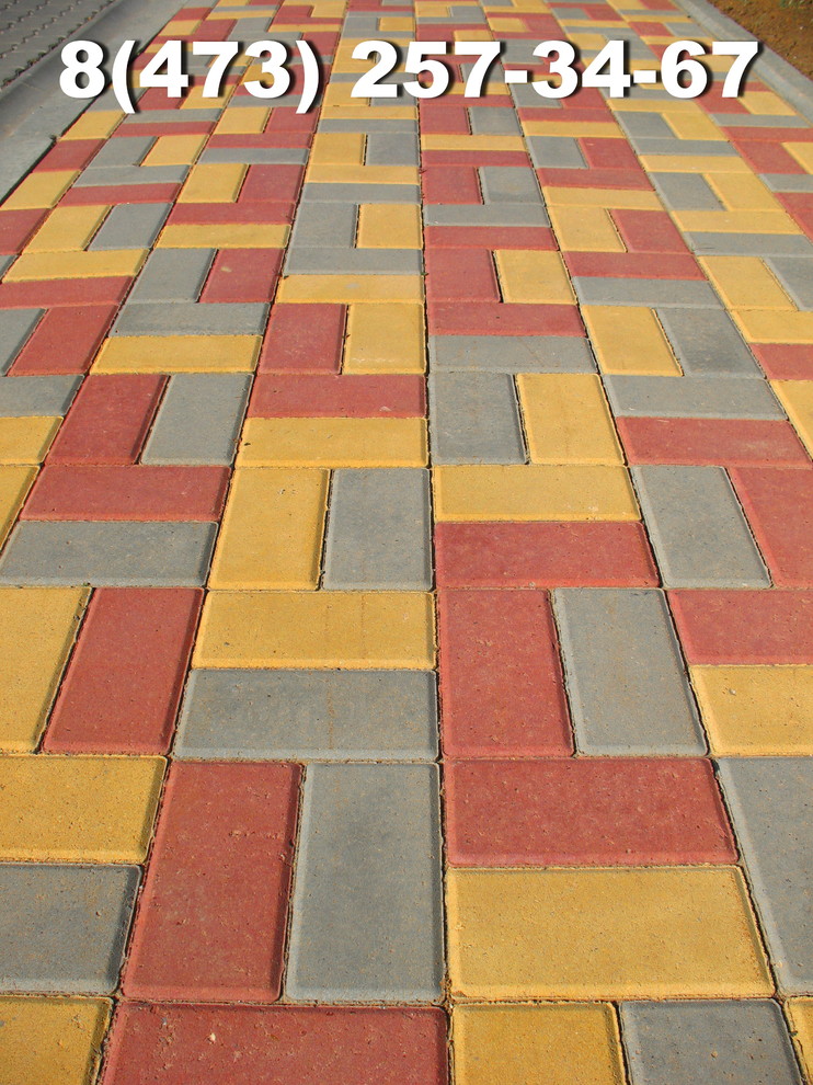 Укладка тротуарной плитки фото