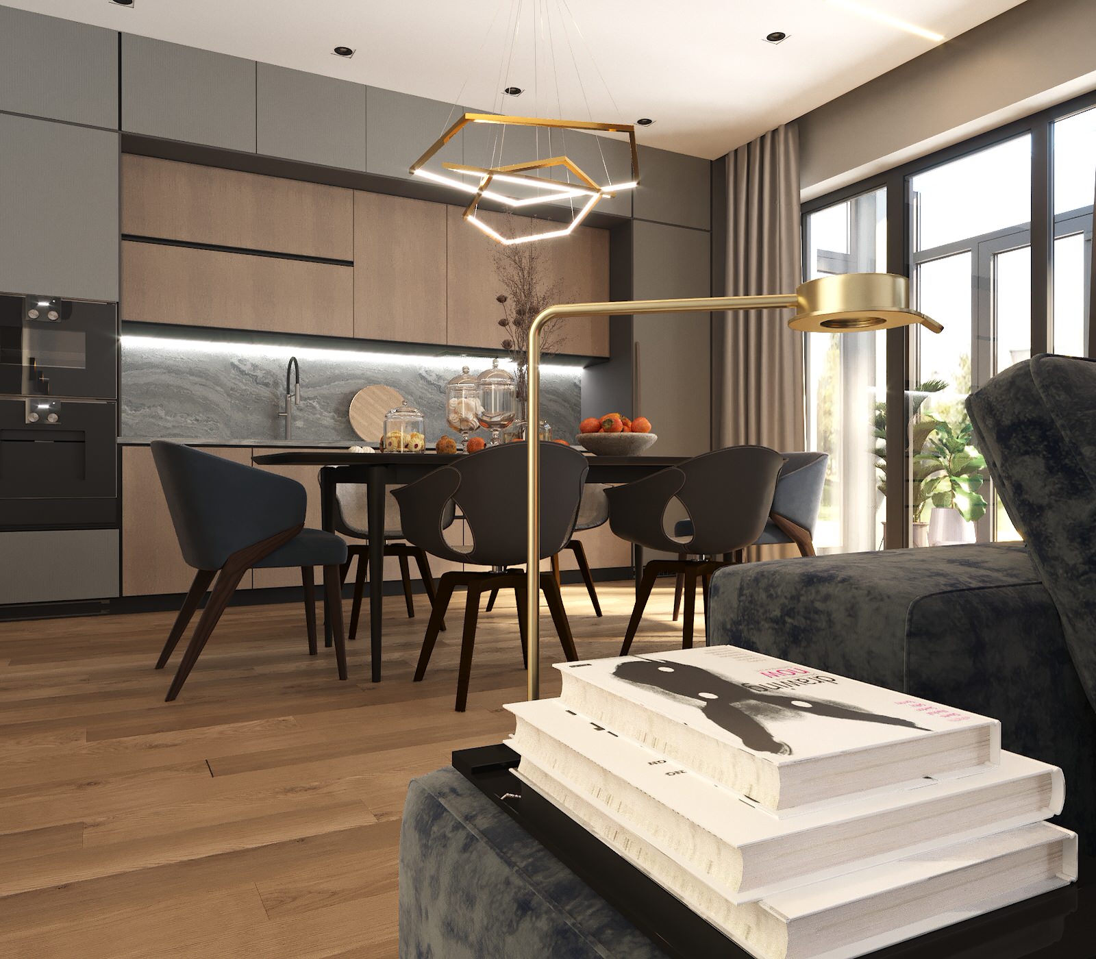 Дом с 2х светной гостиной