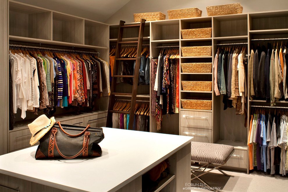 Closet - rustic closet idea in Denver
