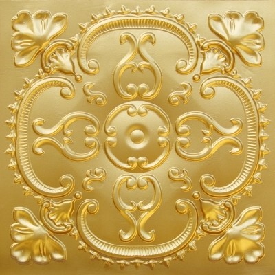 Alhambra - Faux Tin Ceiling Tile - 24"x24" - #217 (Brass)