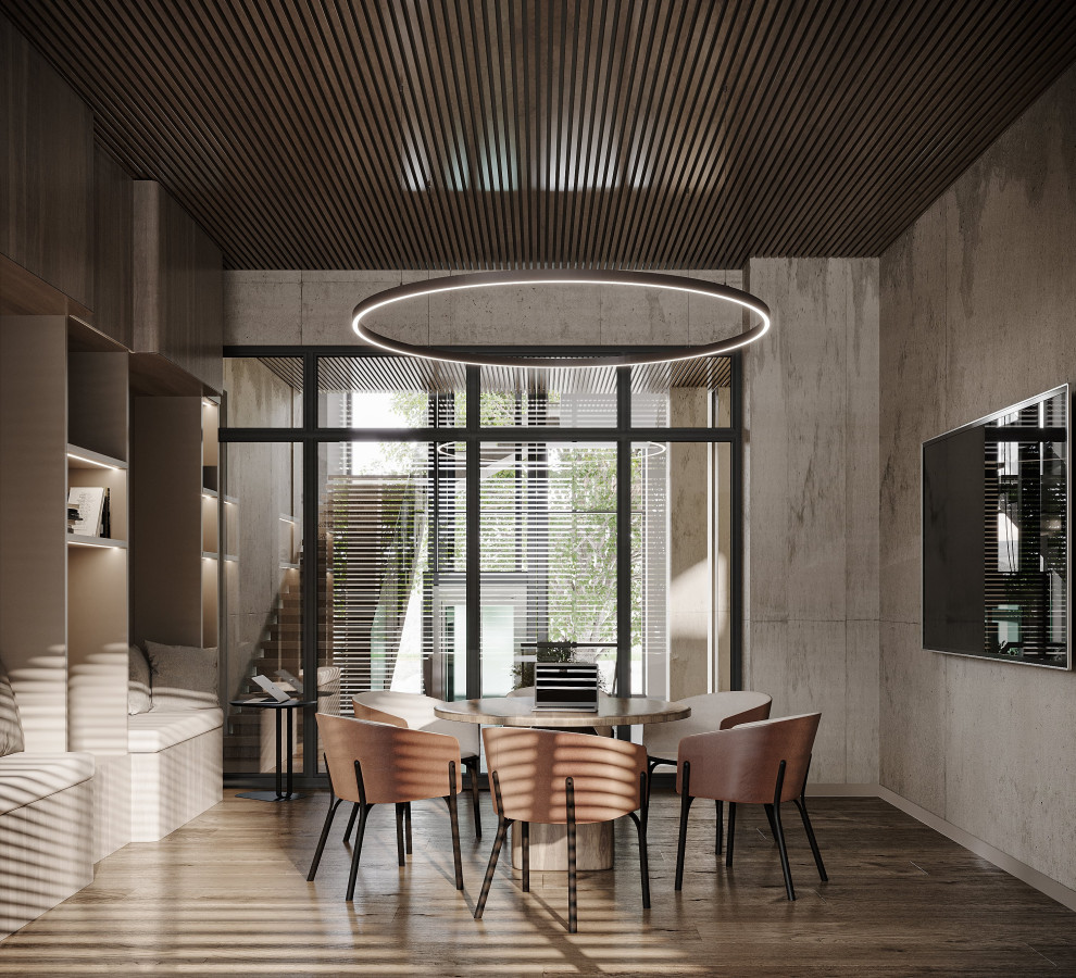 Modern Office in Brown