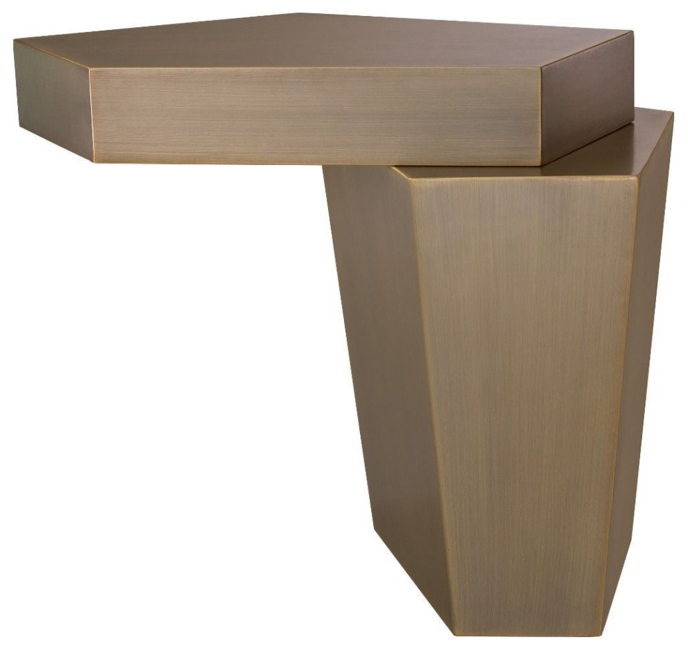 Stacked Brass Coffee Table Eichholtz Calabasas L Contemporary
