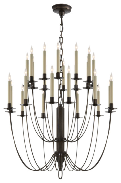 Erika Two-Tier Chandelier in Aged Iron