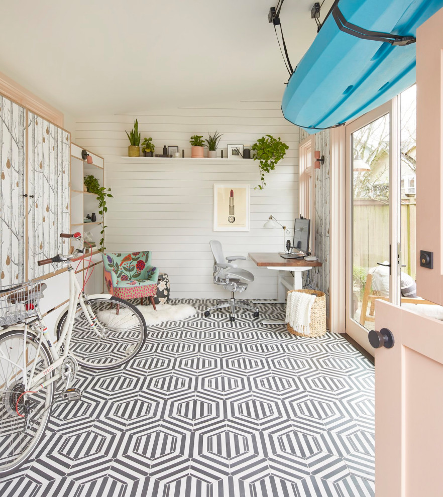 Inspiration for a transitional shed remodel in Seattle