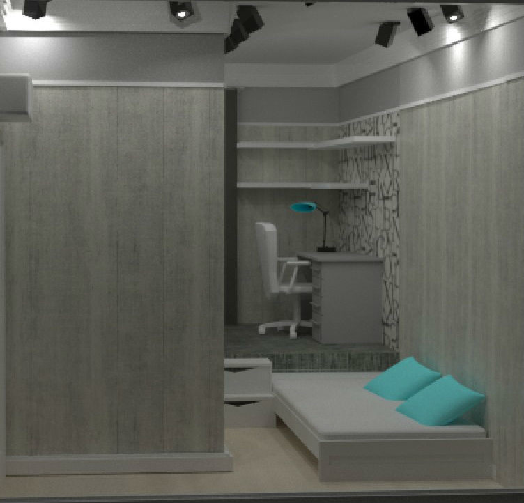 Стандартная двух комнатная квартира с не стандартной планировкой