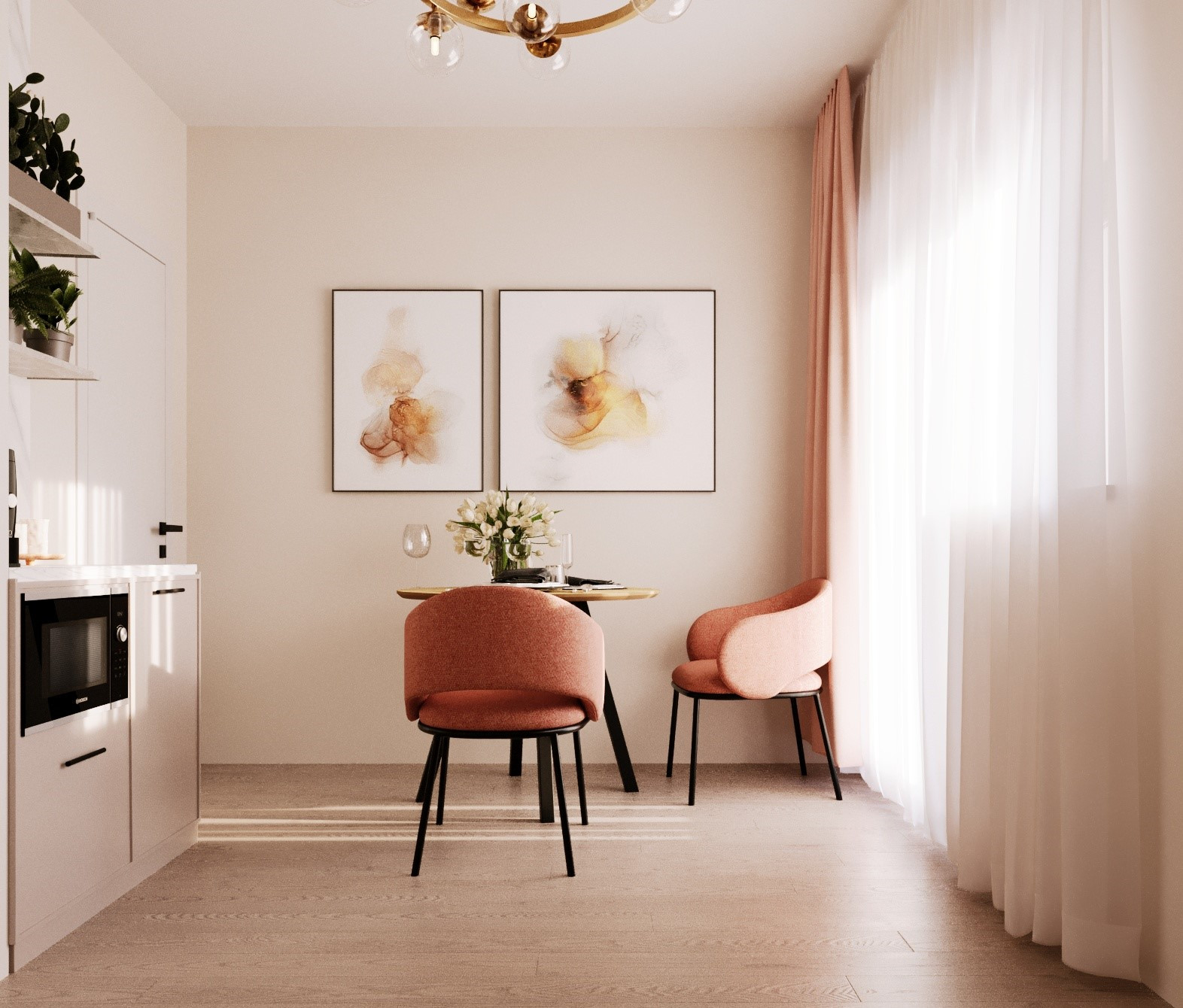 Визуализации квартиры в ЖК Цветы в Нижнем Новгороде