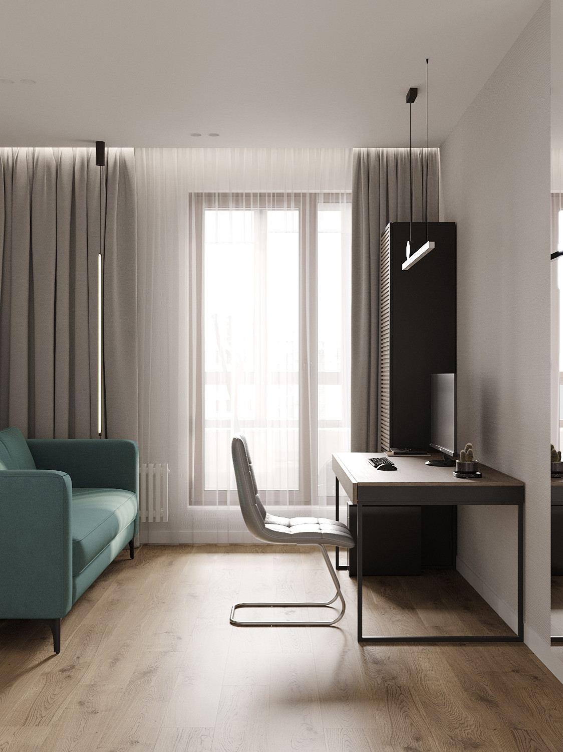 ЖК «Ultra City», квартира в стиле современный минимализм в теплой светлой гамме