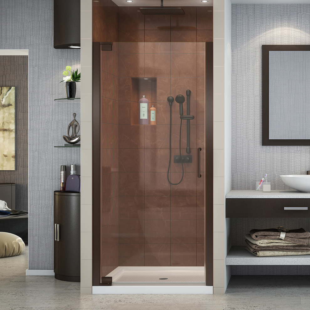 DreamLine Elegance 30 1/2 - 32.5"W Pivot Shower Door in Oil Rubbed Bronze