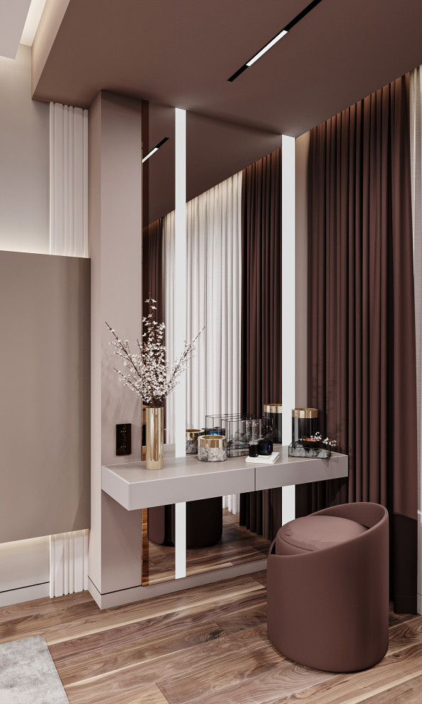 спальня с рабочим местом