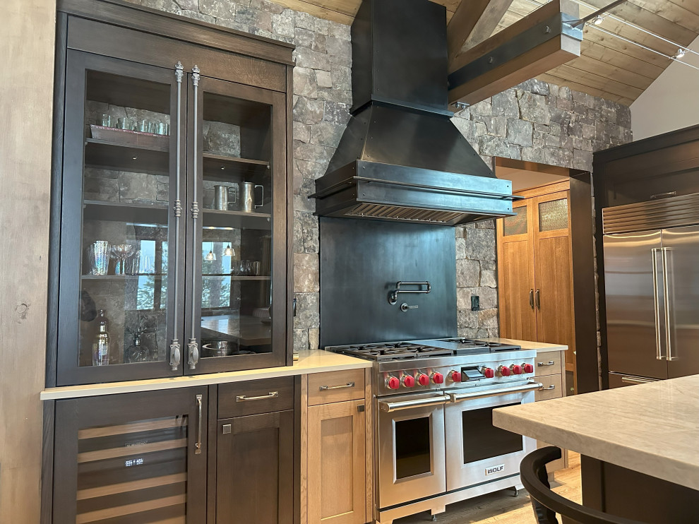 Mountain style kitchen photo in Boise