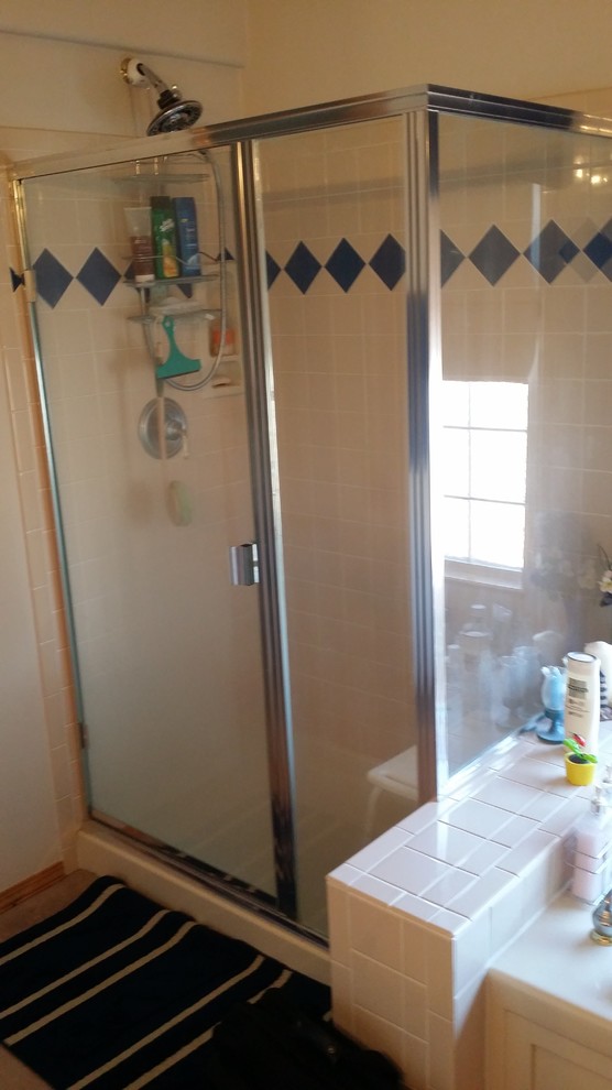 Transitional home design photo in Denver
