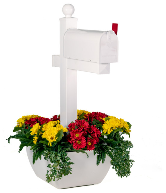 SnapPot Mailbox Planter Box Extra Large Resin Planter Wraps around