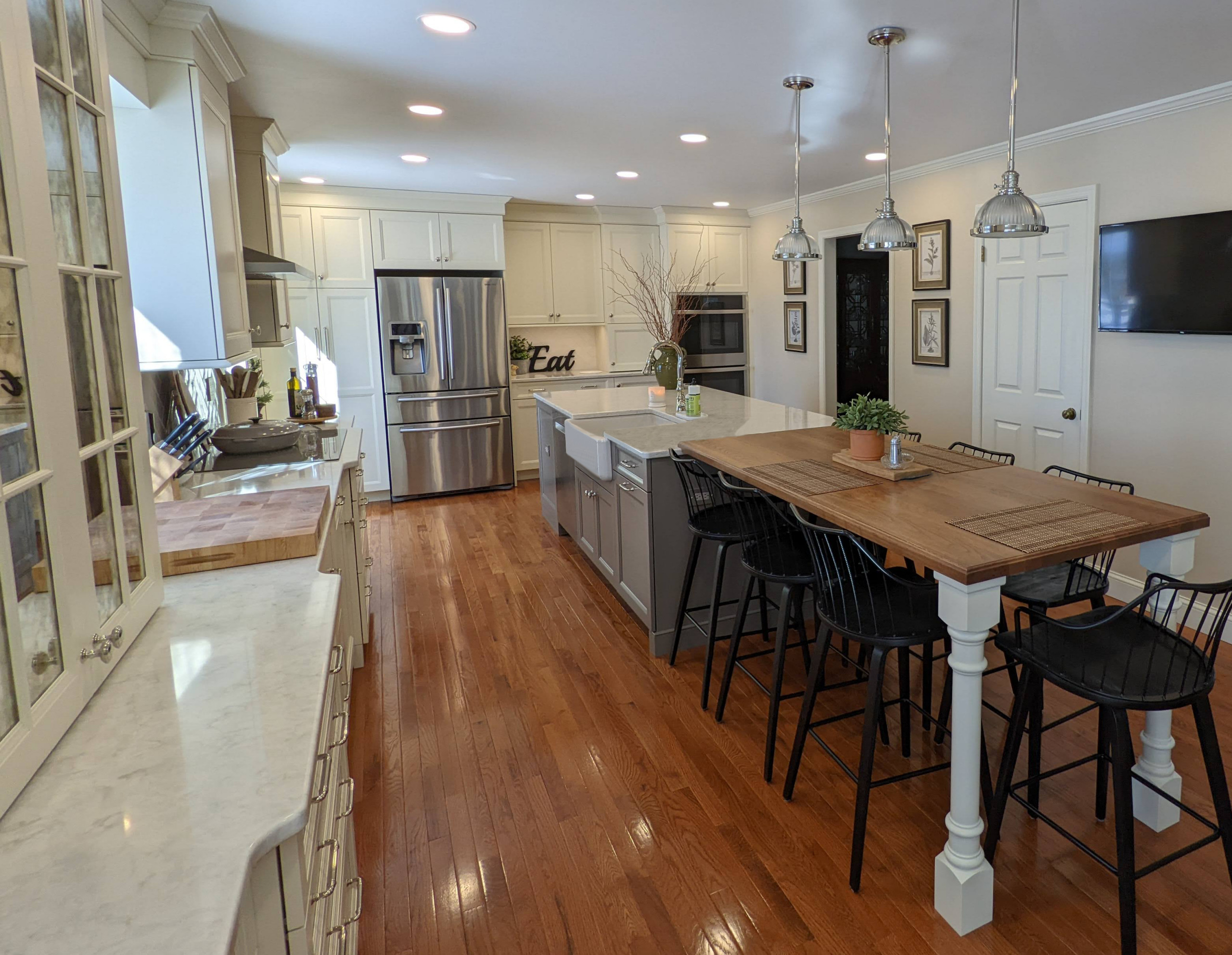 Mechanicsburg Kitchen, Painted and Stained Cabinetry in Harmony