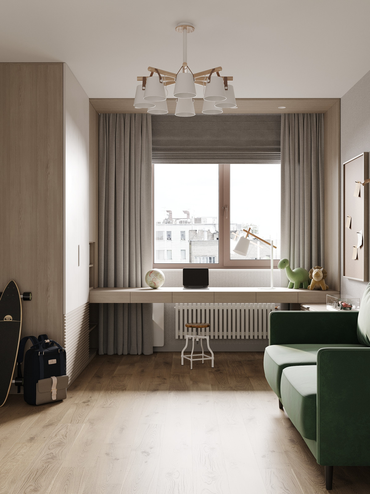 ЖК «Ultra City», квартира в стиле современный минимализм в теплой светлой гамме