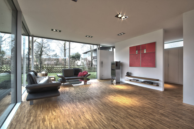 Einfamilienhaus KU09 contemporary-living-room