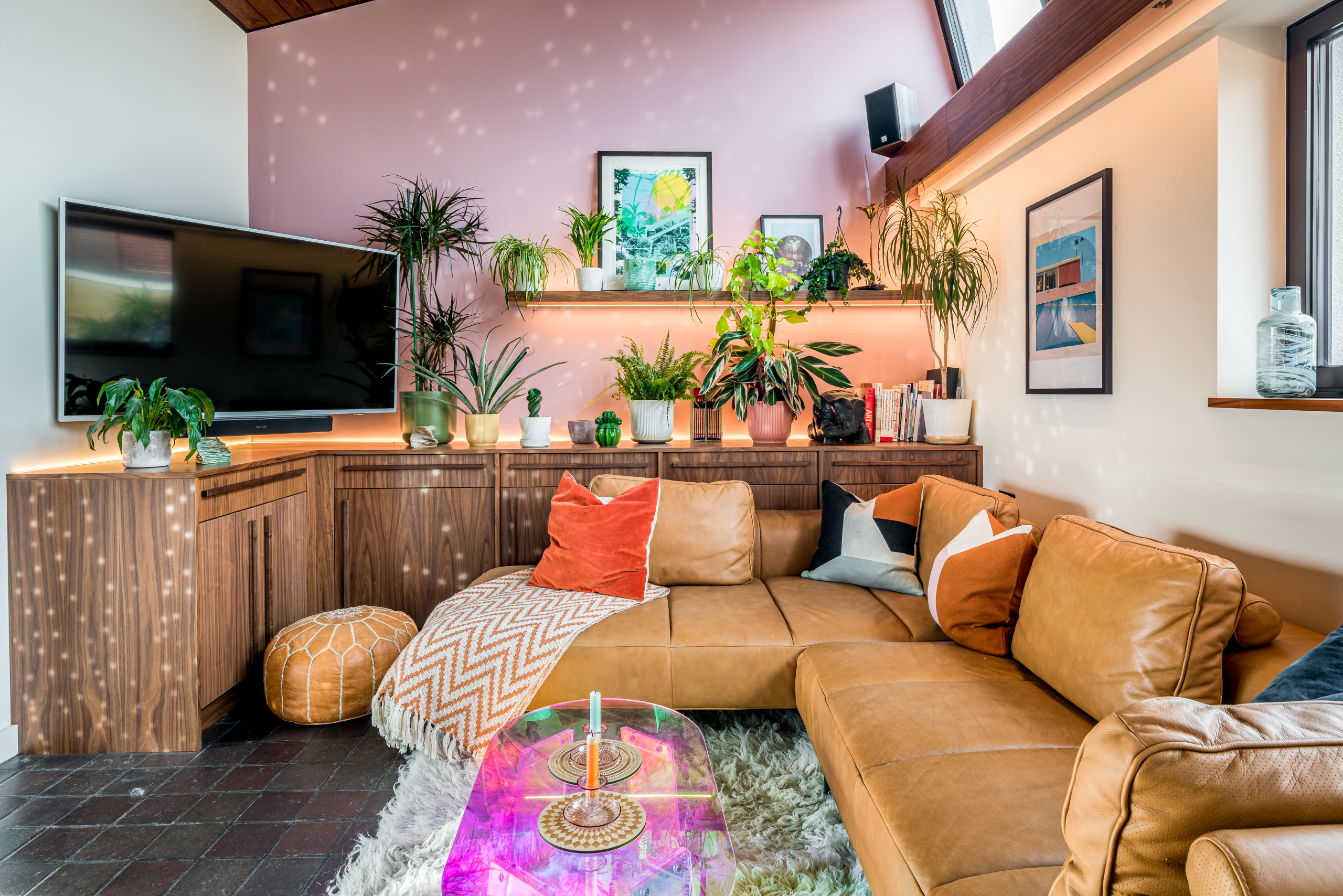 75 Beautiful Pink Living Room Ideas and Designs March 2024