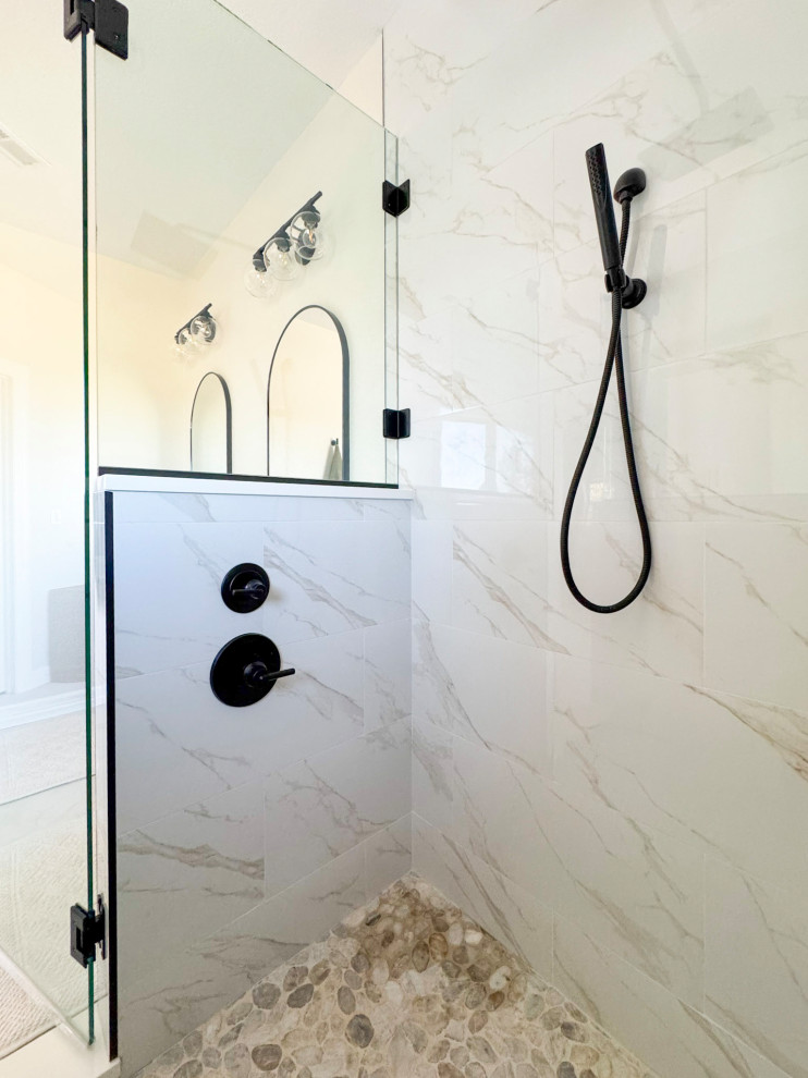 Modern Farmhouse Primary Bath and Guest Bath