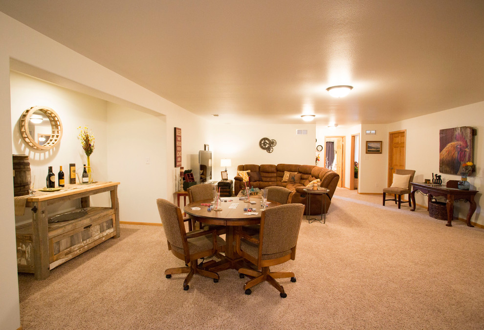 Basement - transitional basement idea