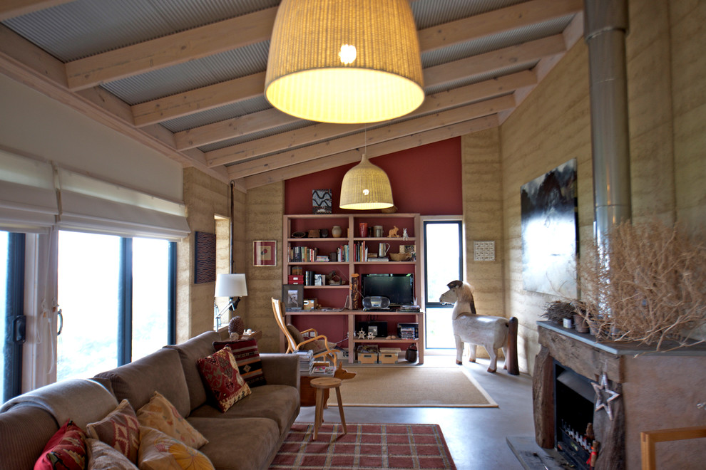 Design ideas for a country living room in Adelaide.