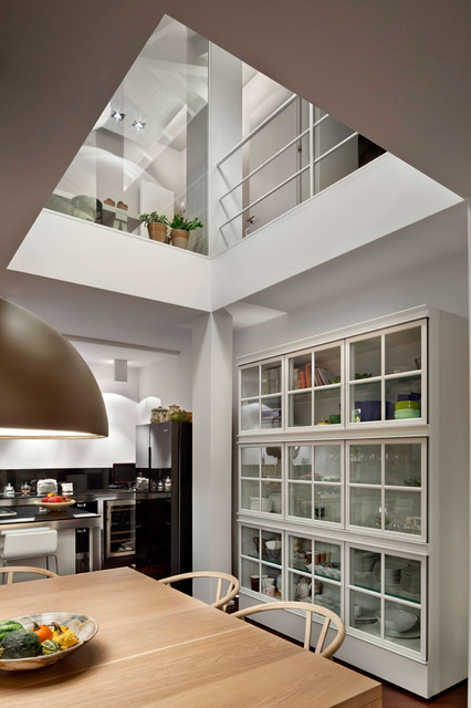 Una casa luminosa modern-kueche