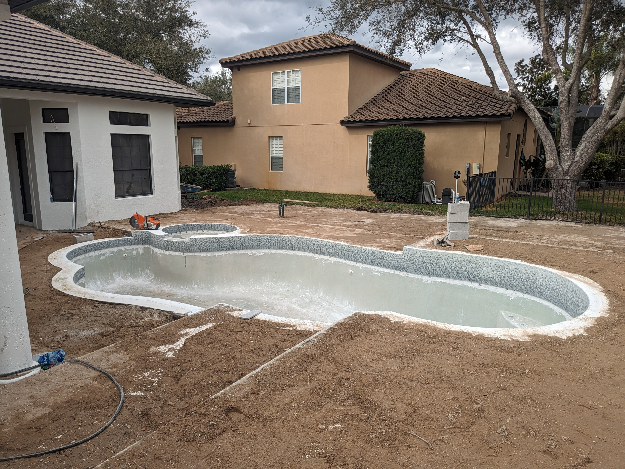 Pool Waterline Tile Install
