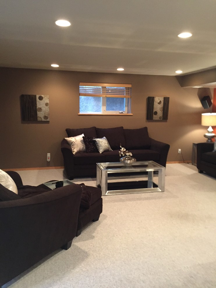 Basement - transitional basement idea