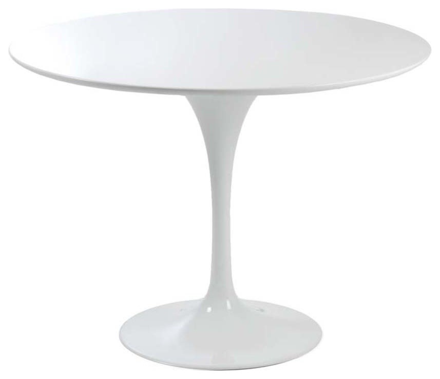 Eurostyle Astrid Round Pedestal Dining Table in White