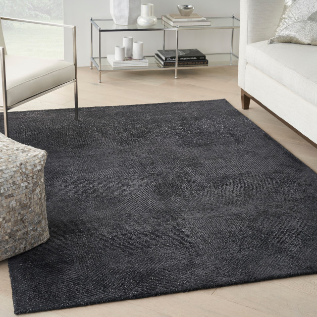 Michael Amini Ma30 Star SMR01 Area Rug, Black, 5'3