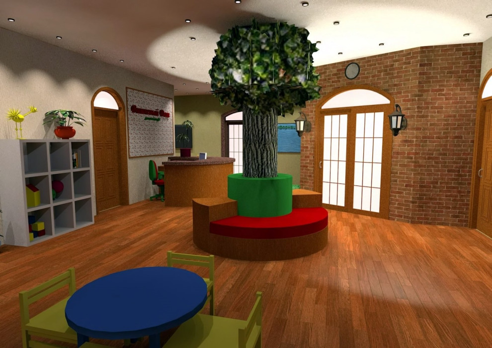 визуализация в архикаде для детского клуба.