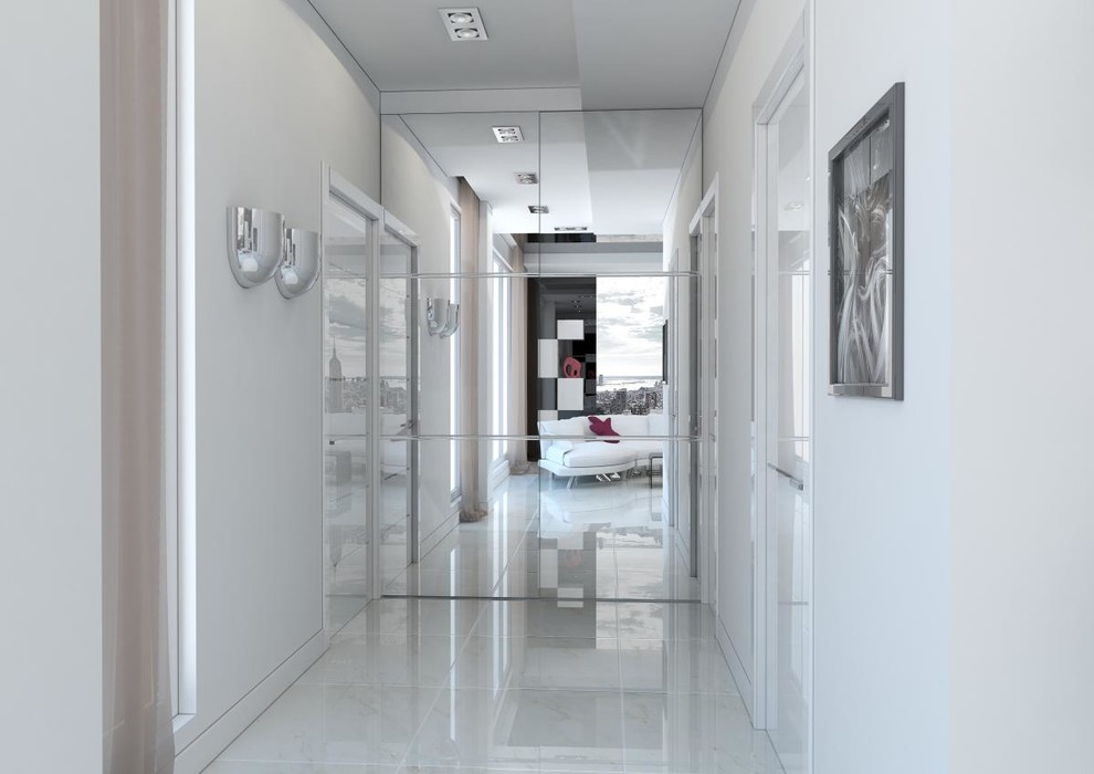 Двухкомнатная квартира в черно-белой гамме  г.Новороссийск