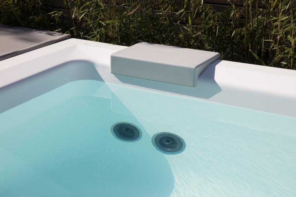 Идея дизайна: бассейн в стиле модернизм