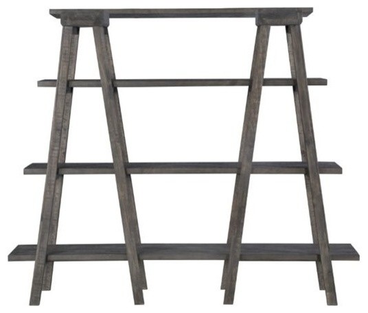 Magnussen Sutton Place 4 Shelf Bookcase in Weathered Charcoal