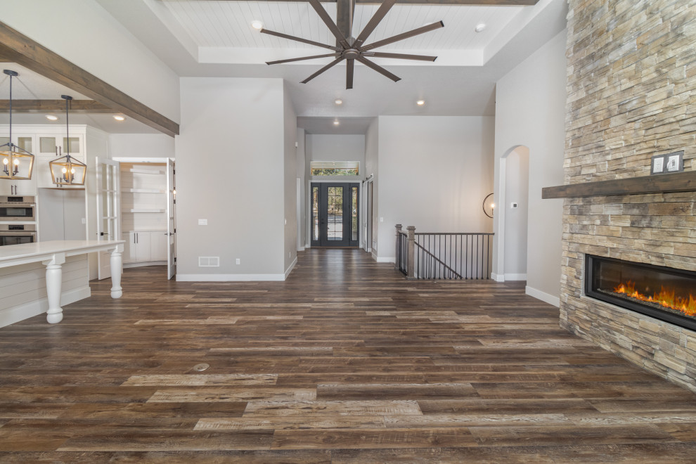Modern Rampart Design 2021 Rampart Modern Farmhouse - Living Room - Denver - by Jayden Homes ...