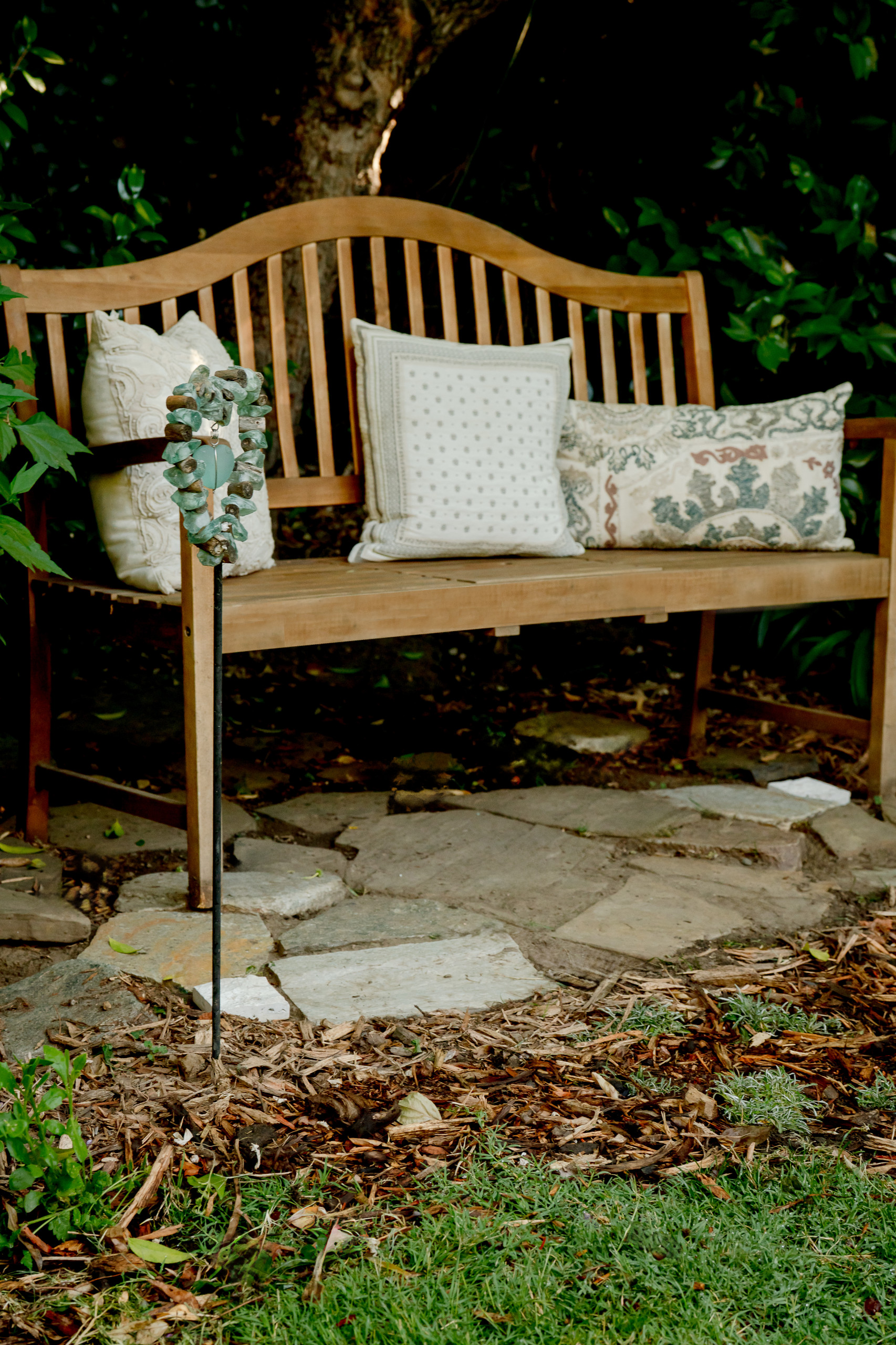 Cozy Bench with Charming Details