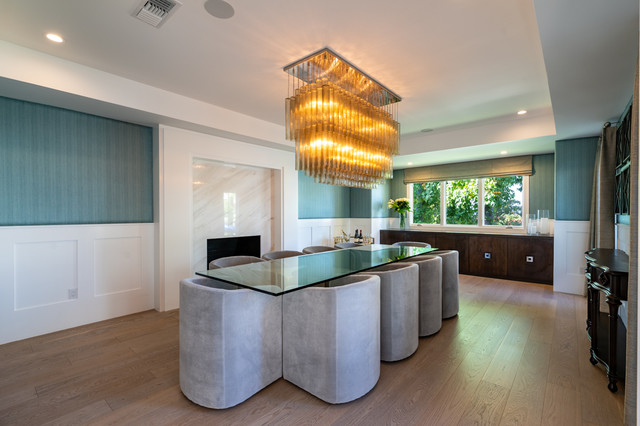 Transitional Glam transitional-dining-room
