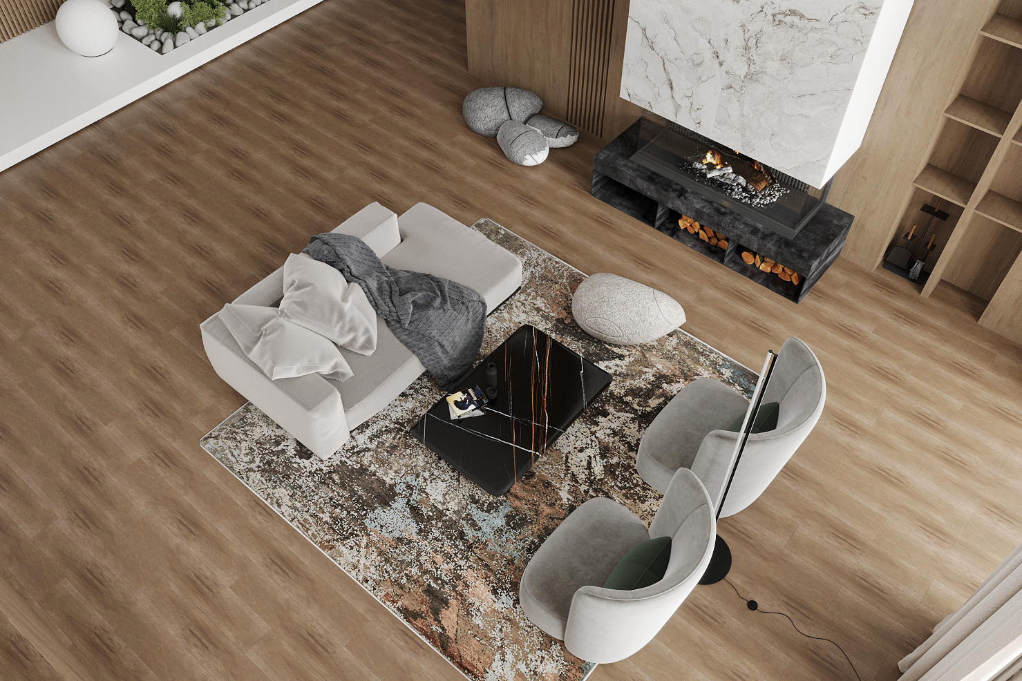 Дом ДНТ "Удача". Гостиная