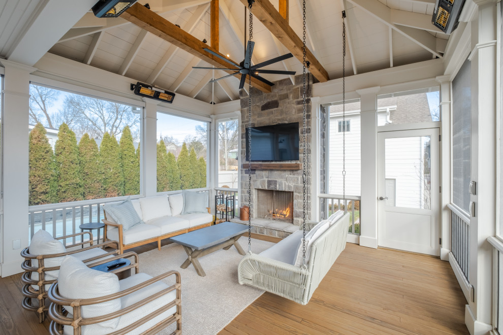 Trendy porch idea in Nashville